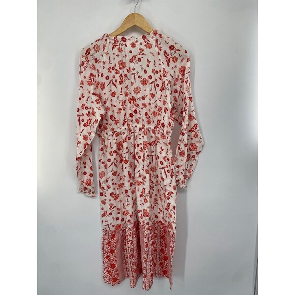 NWT Grace Atwood The Drop Dress MEDIUM BOHO MIDI FLORAL LONG SLEEVE - Picture 6 of 6